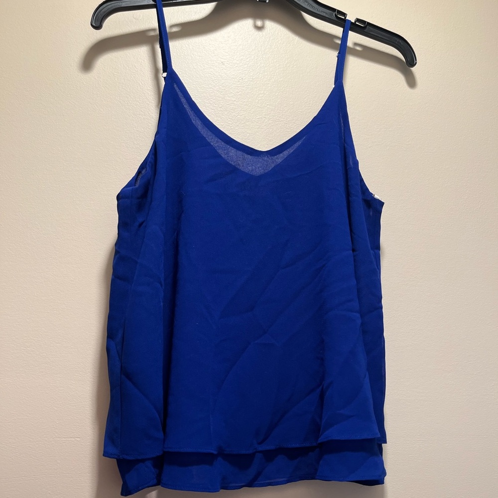 Bright blue tank medium tank top